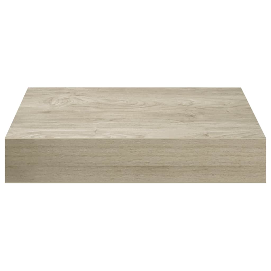 Wandschappen zwevend 4 st 23x23,5x3,8 cm MDF eikenkleurig is nu te koop bij PeponiXL, paradijselijk wonen!