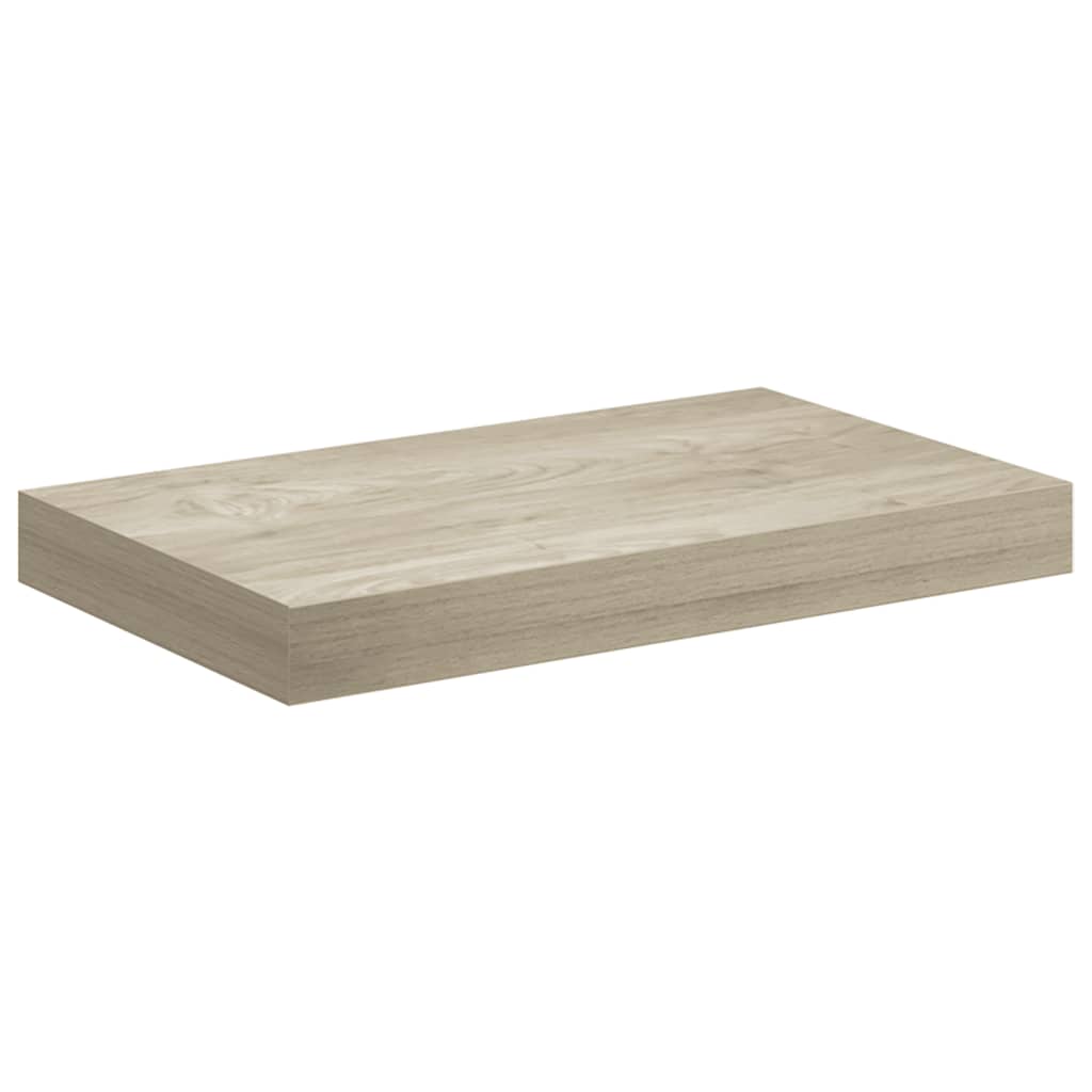 Wandschappen zwevend 2 st 40x23,5x3,8 cm MDF eikenkleurig is nu te koop bij PeponiXL, paradijselijk wonen!