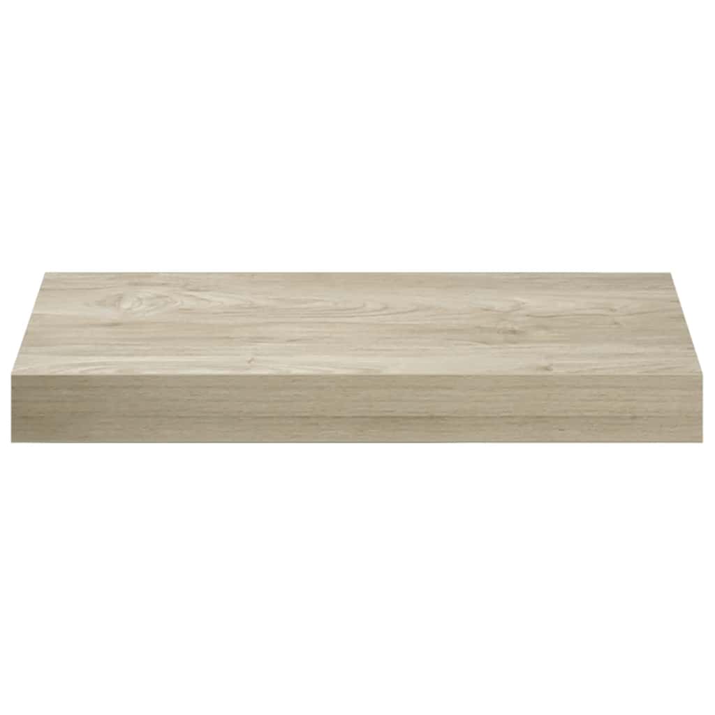 Wandschappen zwevend 2 st 40x23,5x3,8 cm MDF eikenkleurig is nu te koop bij PeponiXL, paradijselijk wonen!