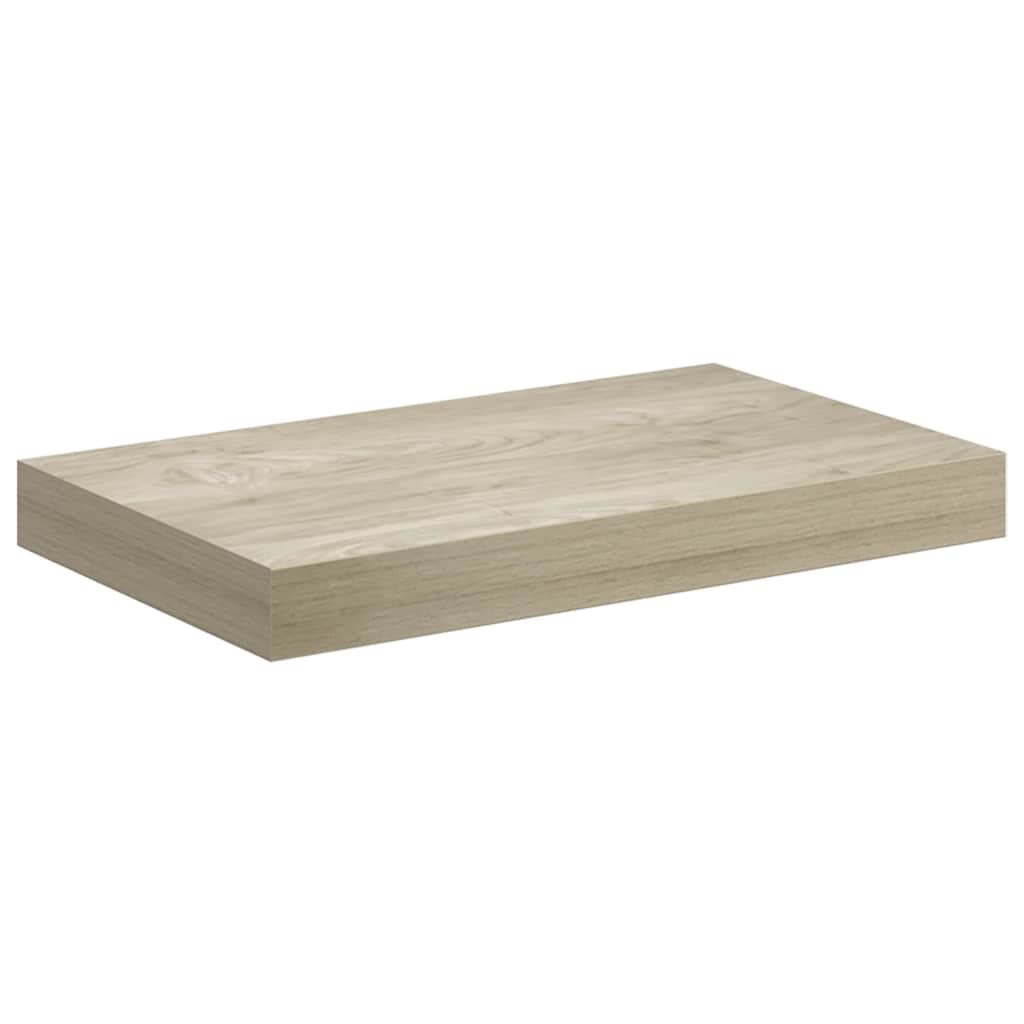 Wandschappen zwevend 4 st 40x23x3,8 cm MDF eikenkleurig is nu te koop bij PeponiXL, paradijselijk wonen!