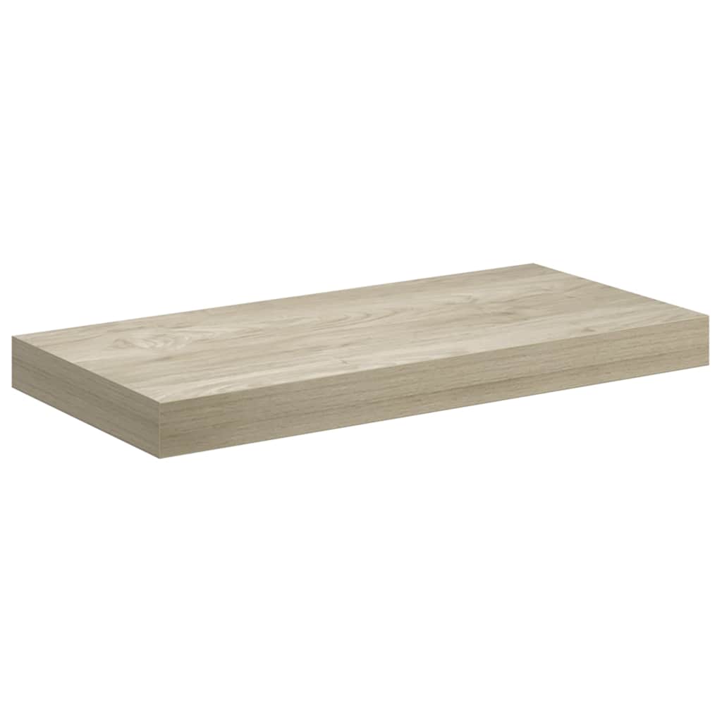 Wandschap zwevend 50x23x3,8 cm MDF eikenkleurig is nu te koop bij PeponiXL, paradijselijk wonen!
