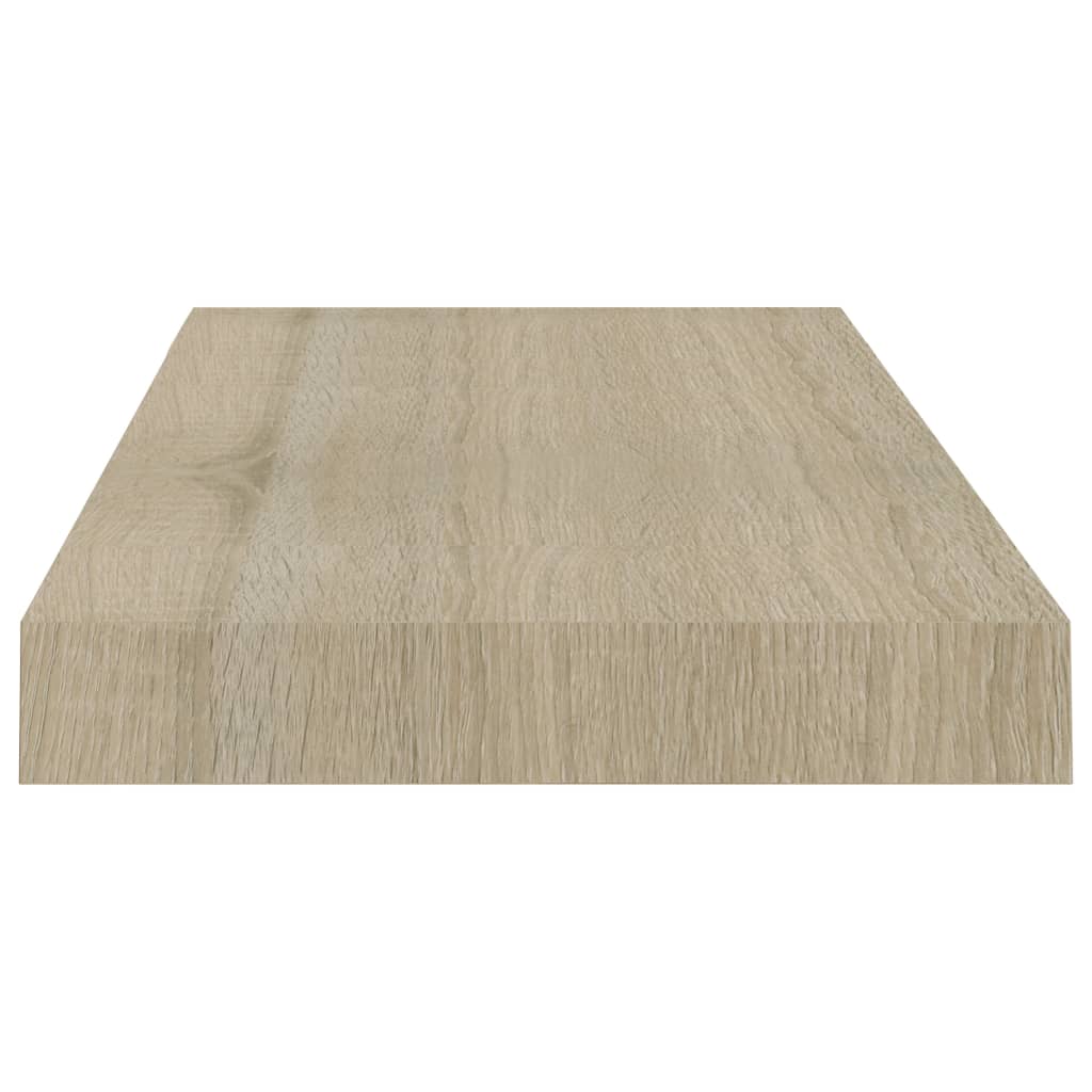 Wandschap zwevend 50x23x3,8 cm MDF eikenkleurig is nu te koop bij PeponiXL, paradijselijk wonen!