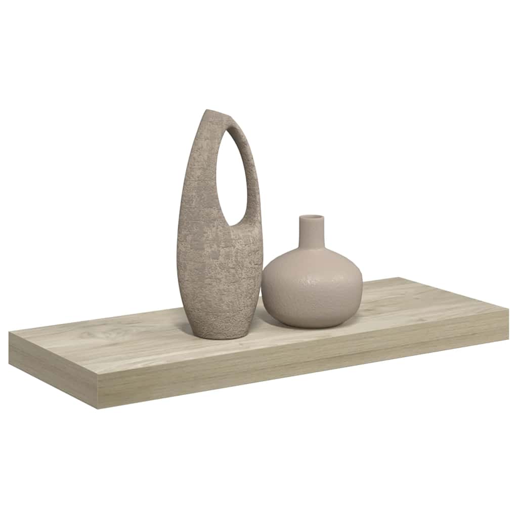 Wandschap zwevend 60x23,5x3,8 cm MDF eikenkleurig is nu te koop bij PeponiXL, paradijselijk wonen!