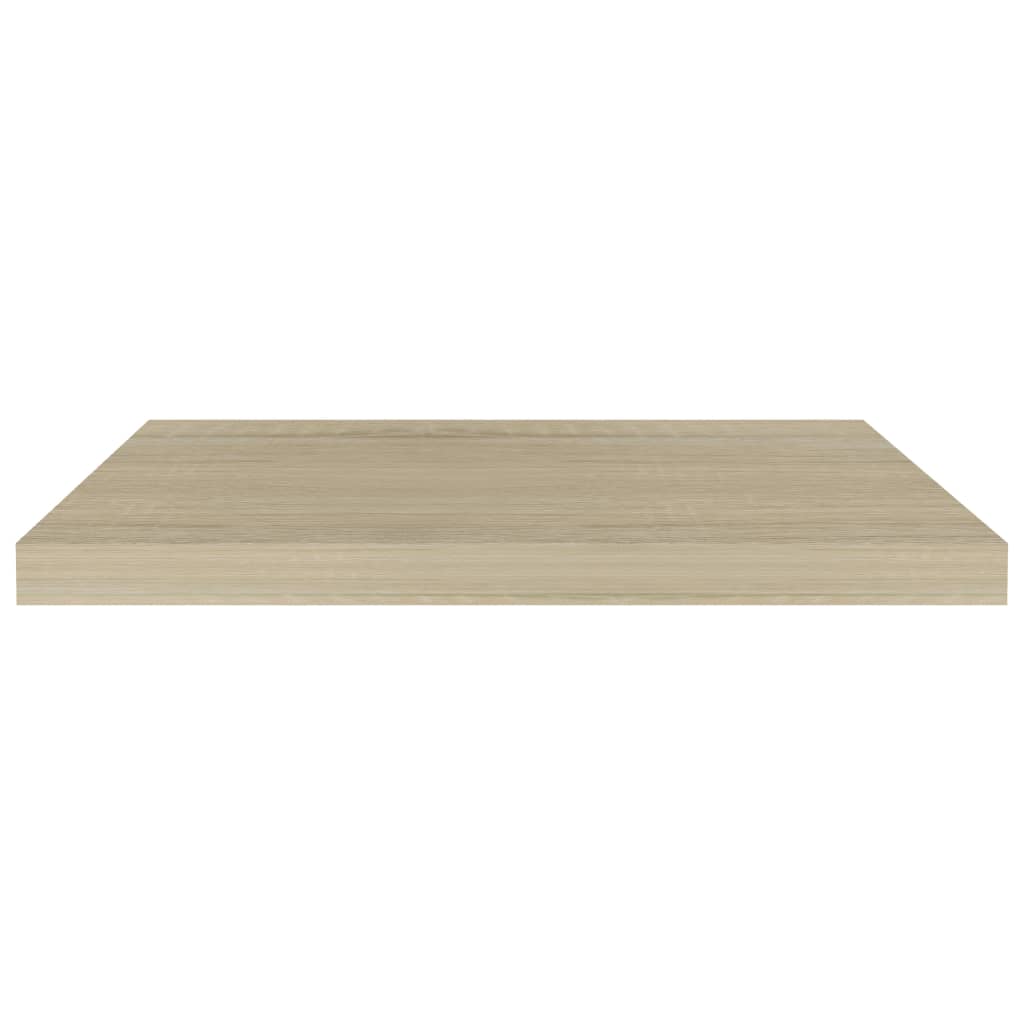 Wandschappen zwevend 2 st 60x23,5x3,8 cm MDF eikenkleurig is nu te koop bij PeponiXL, paradijselijk wonen!