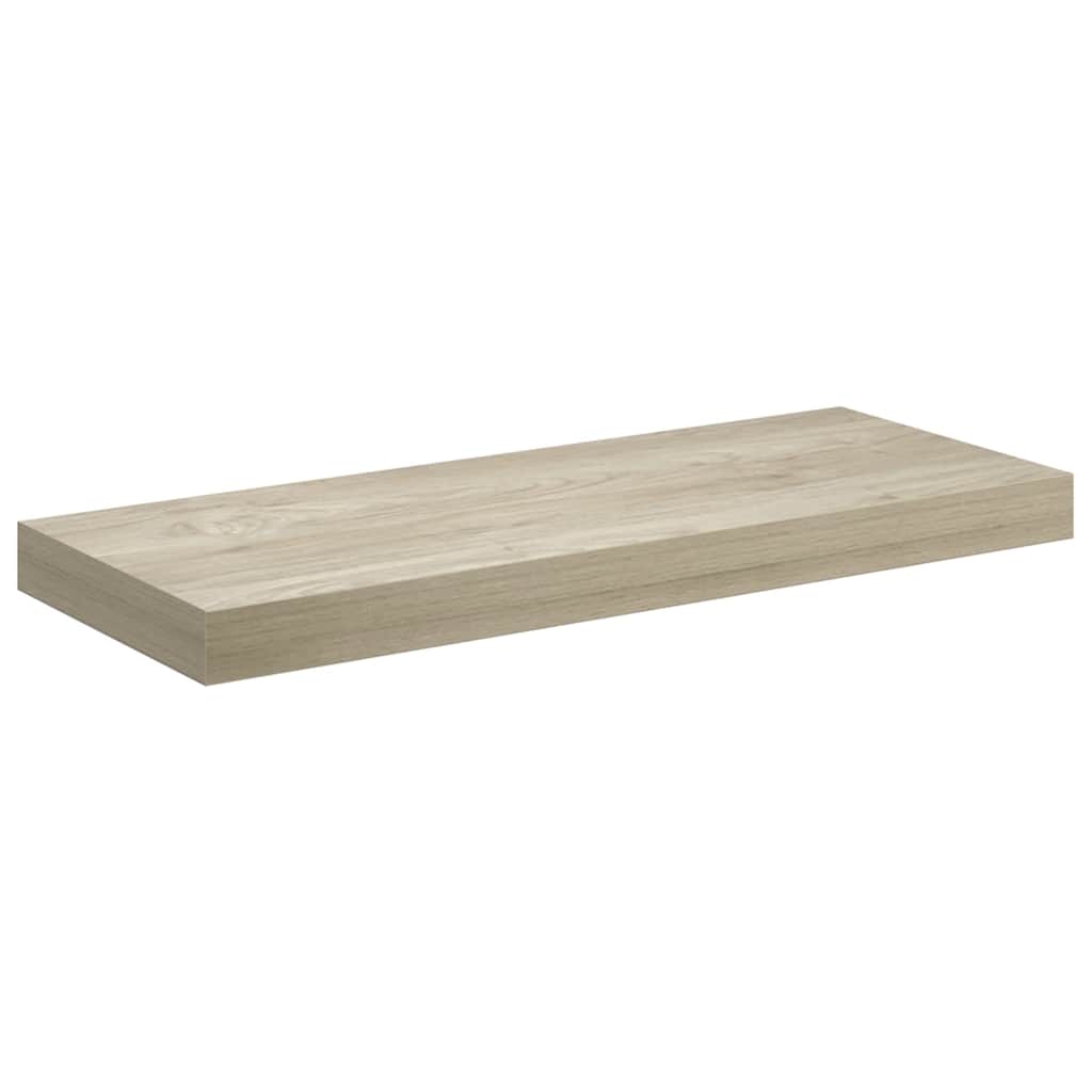 Wandschappen zwevend 2 st 60x23,5x3,8 cm MDF eikenkleurig is nu te koop bij PeponiXL, paradijselijk wonen!
