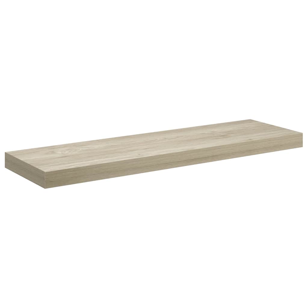 Wandschap zwevend 80x23,5x3,8 cm MDF eikenkleurig is nu te koop bij PeponiXL, paradijselijk wonen!