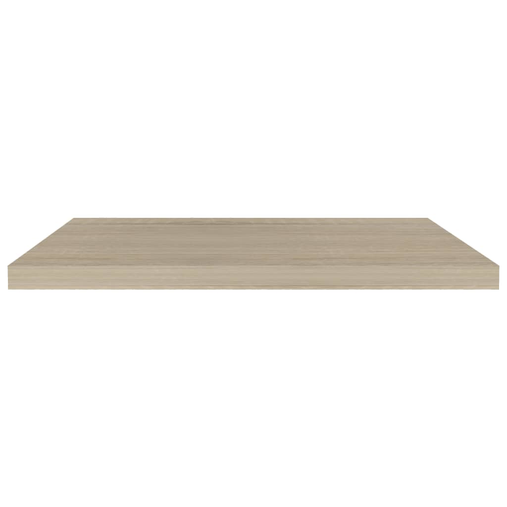 Wandschappen zwevend 2 st 80x23,5x3,8 cm MDF eikenkleurig is nu te koop bij PeponiXL, paradijselijk wonen!