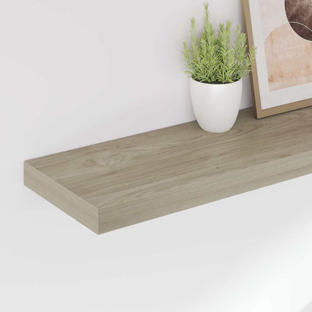 Wandschappen zwevend 4 st 80x23,5x3,8 cm MDF eikenkleurig is nu te koop bij PeponiXL, paradijselijk wonen!
