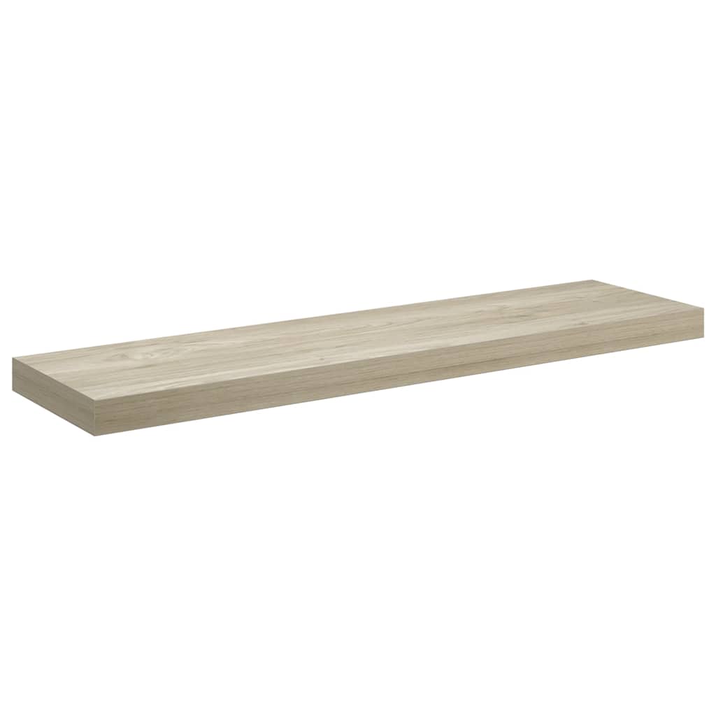 Wandschappen zwevend 2 st 90x23,5x3,8 cm MDF eikenkleurig is nu te koop bij PeponiXL, paradijselijk wonen!