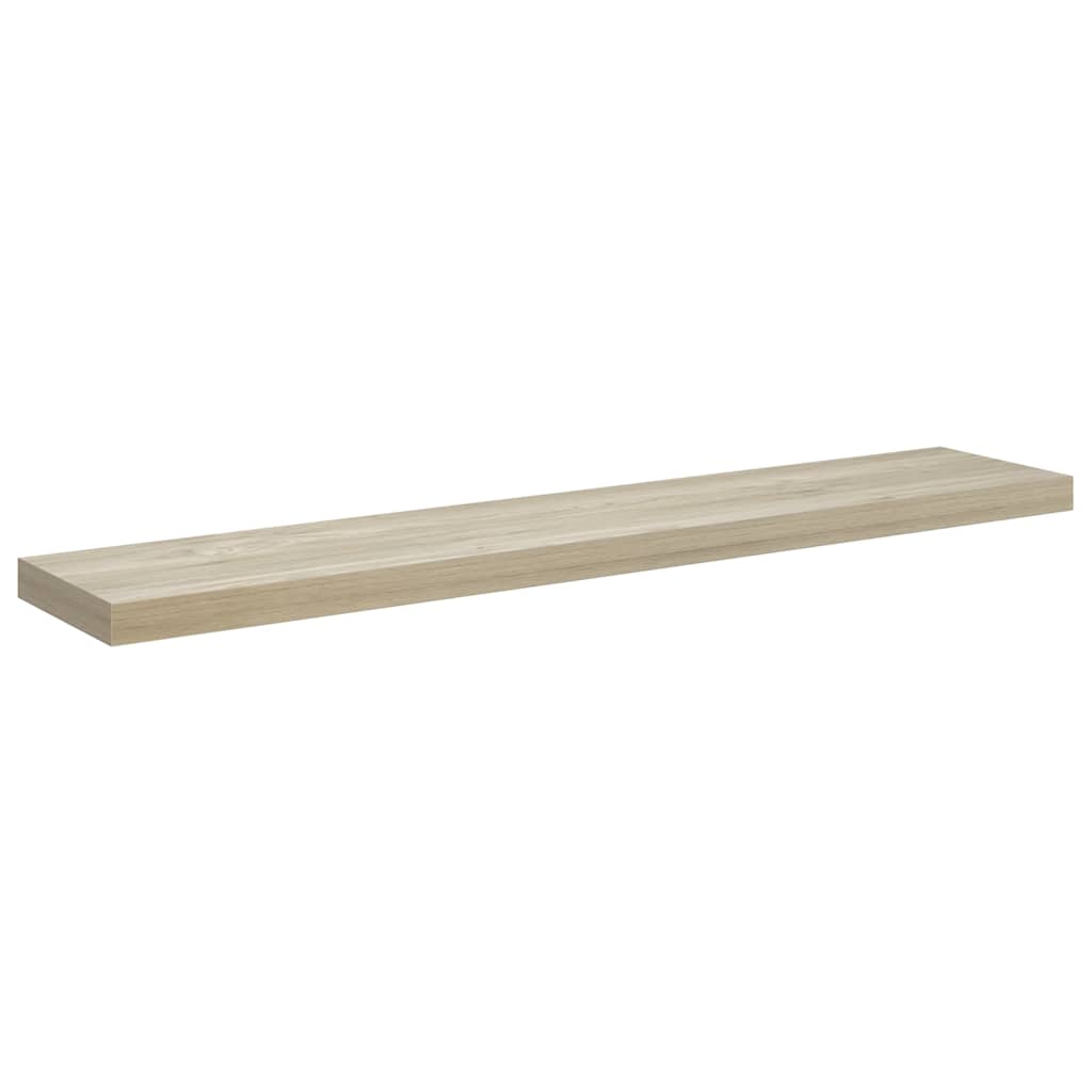Wandschap zwevend 120x23,5x3,8 cm MDF eikenkleurig is nu te koop bij PeponiXL, paradijselijk wonen!