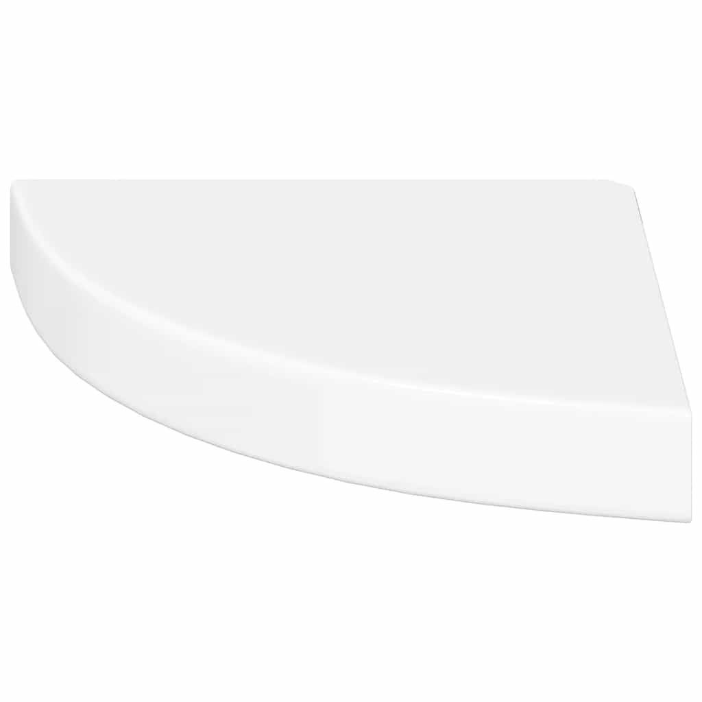 Zwevende hoekplank hoogglans wit 25x25x3,8 cm MDF is nu te koop bij PeponiXL, paradijselijk wonen!