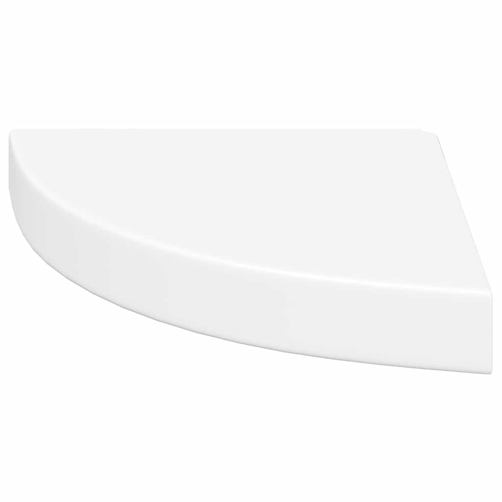 Hoekschappen zwevend 2 st 25x25x3,8 cm MDF wit is nu te koop bij PeponiXL, paradijselijk wonen!