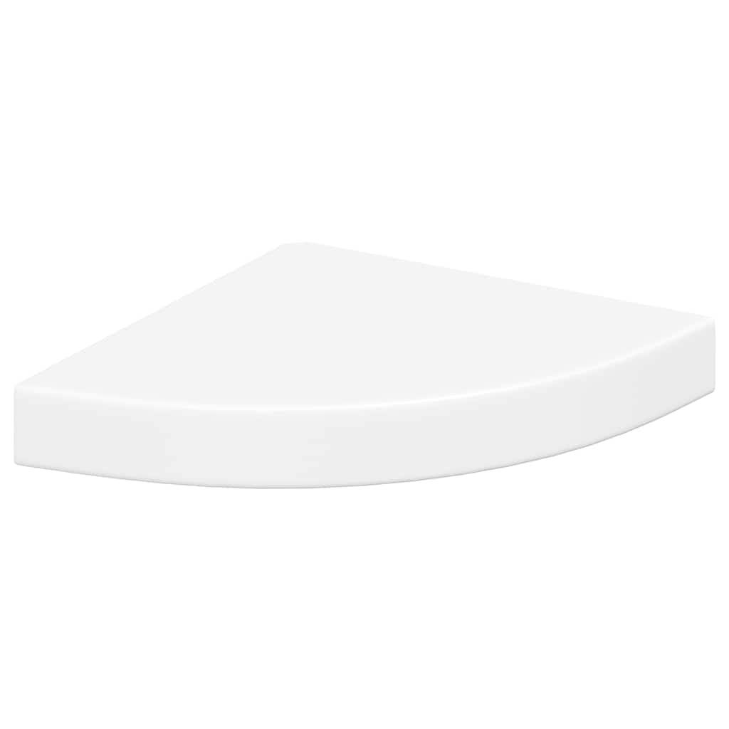 Hoekschappen zwevend 4 st 25x25x3,8 cm MDF wit is nu te koop bij PeponiXL, paradijselijk wonen!