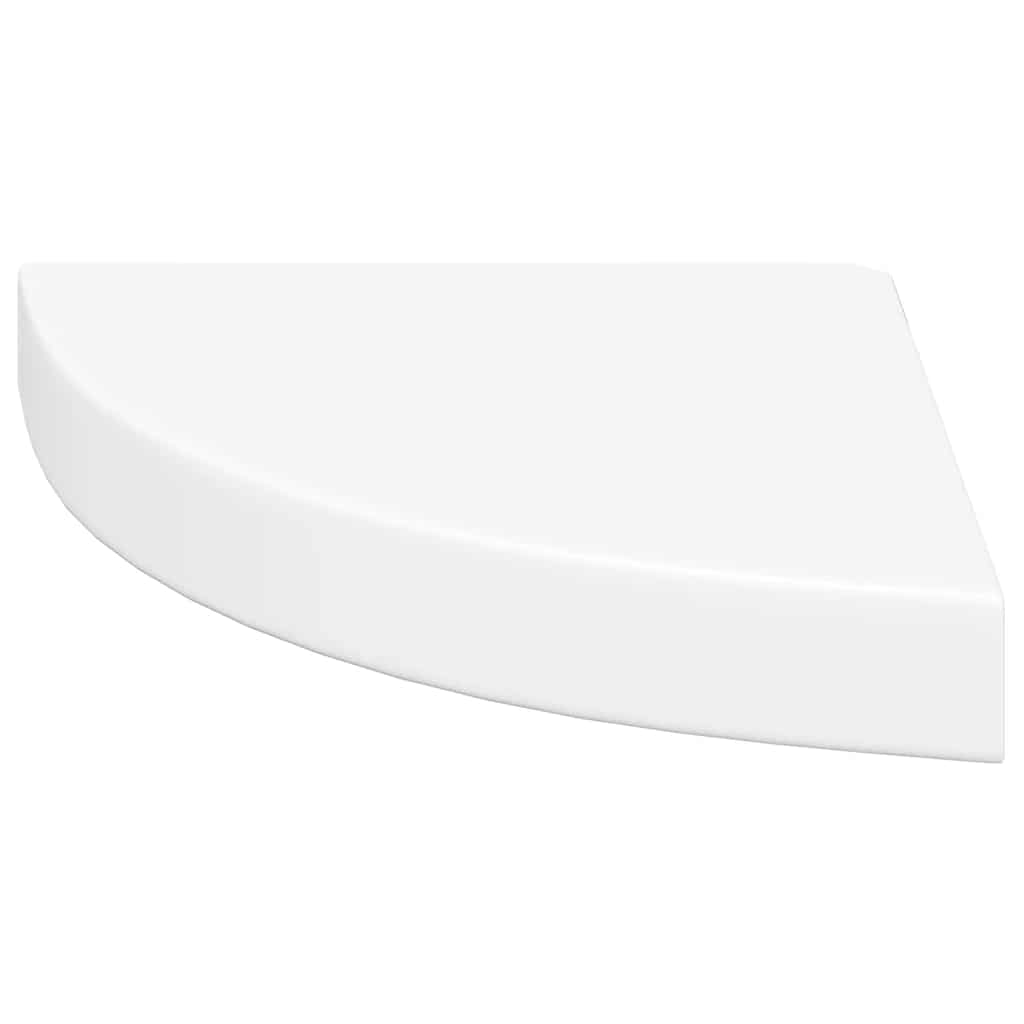 Hoekschappen zwevend 4 st 25x25x3,8 cm MDF wit is nu te koop bij PeponiXL, paradijselijk wonen!