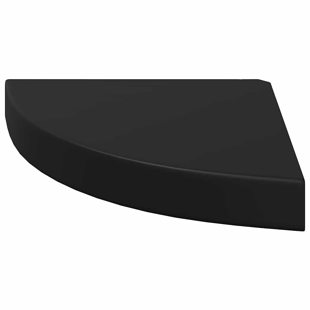 Hoekschap zwevend 25x25x3,8 cm MDF zwart is nu te koop bij PeponiXL, paradijselijk wonen!