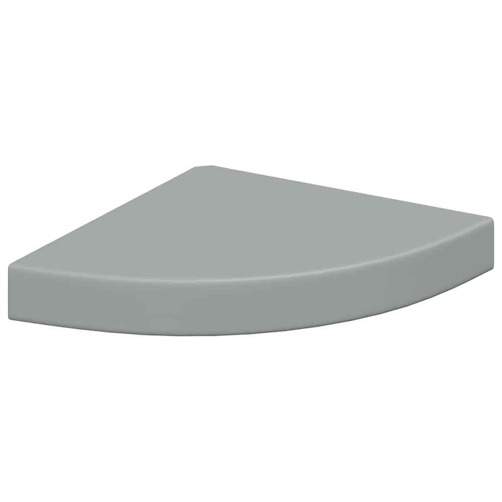Hoekschap zwevend 25x25x3,8 cm MDF grijs is nu te koop bij PeponiXL, paradijselijk wonen!