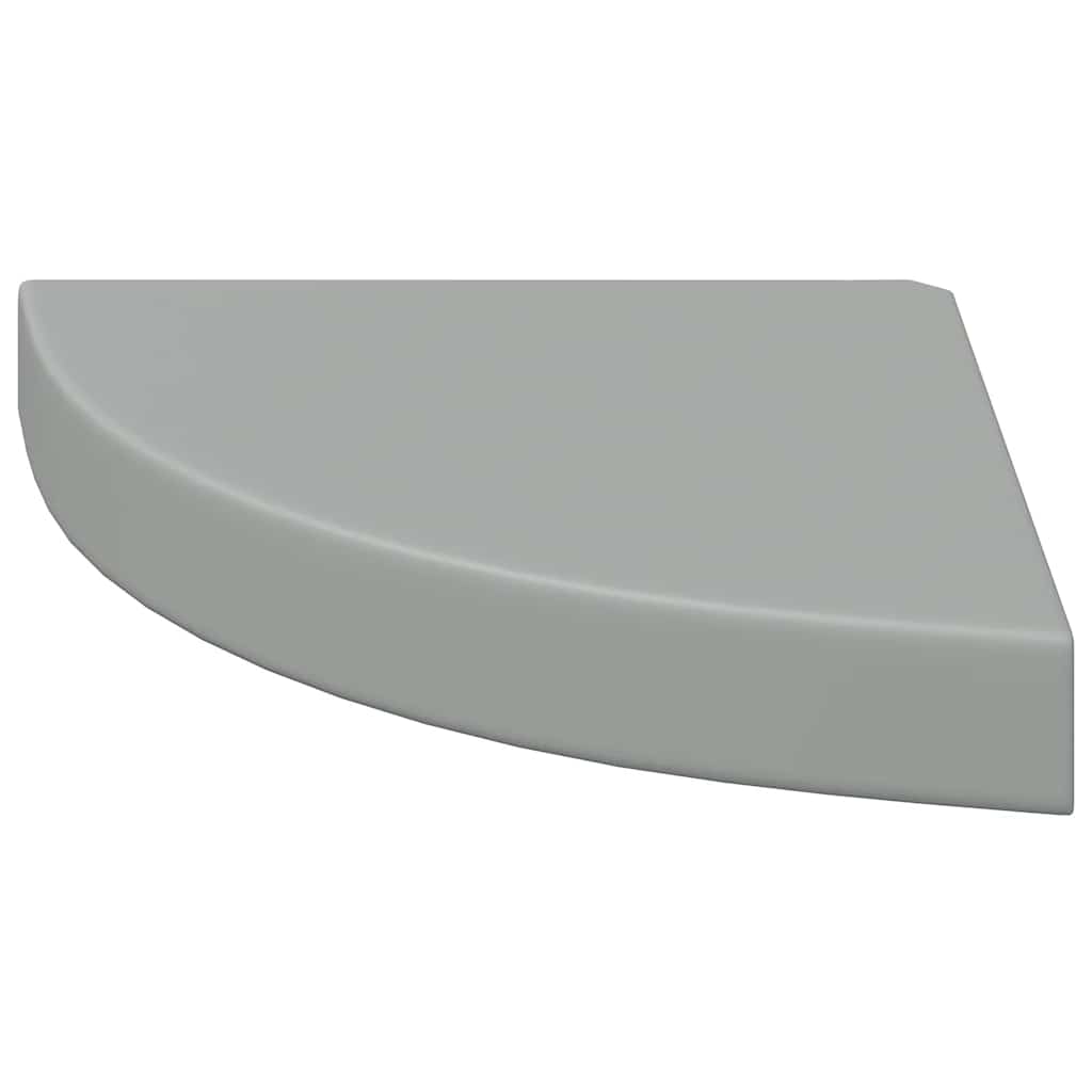Hoekschap zwevend 25x25x3,8 cm MDF grijs is nu te koop bij PeponiXL, paradijselijk wonen!