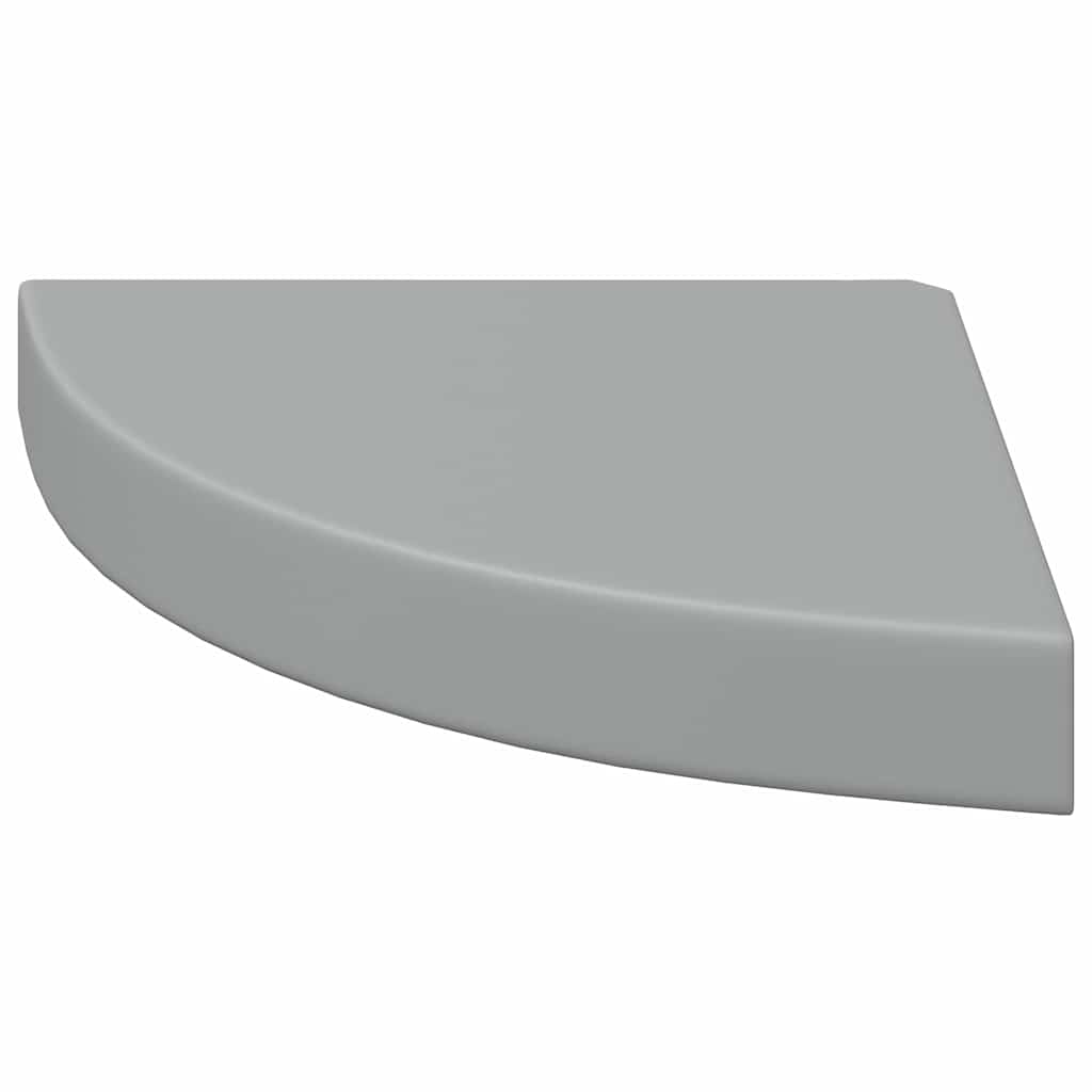 Hoekschappen zwevend 4 st 25x25x3,8 cm MDF grijs is nu te koop bij PeponiXL, paradijselijk wonen!