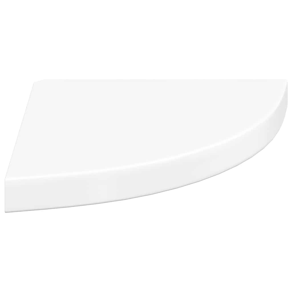 Hoekschap zwevend 35x35x3,8 cm MDF hoogglans wit is nu te koop bij PeponiXL, paradijselijk wonen!