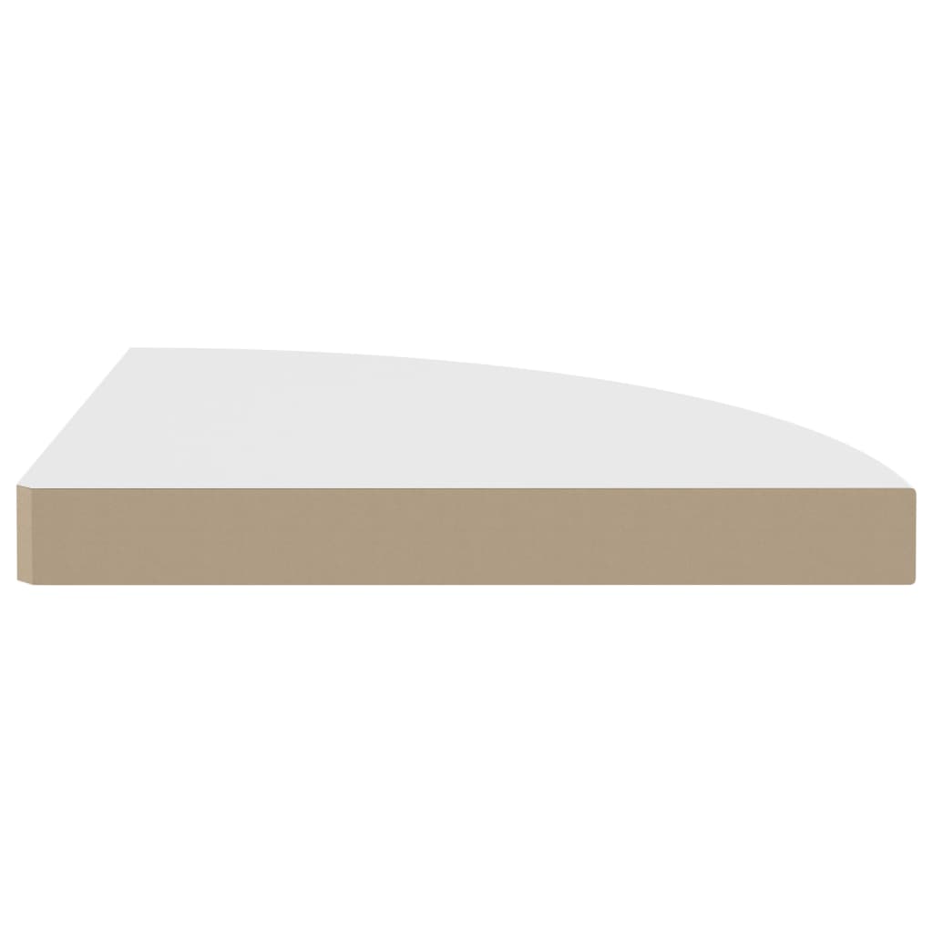 Zwevende hoekplanken 2 st wit 35x35x3,8 cm MDF is nu te koop bij PeponiXL, paradijselijk wonen!