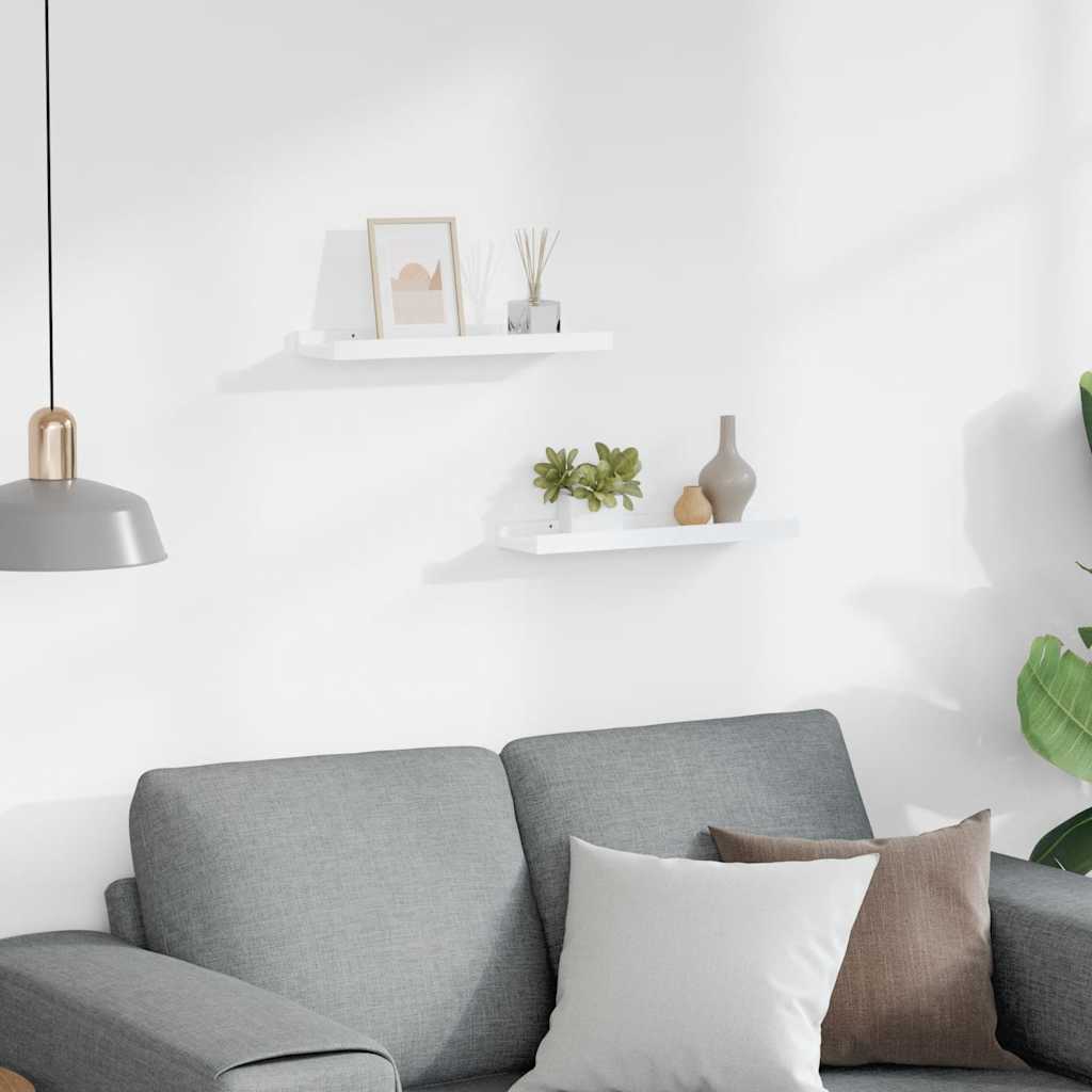 Fotoplanken 2 st 40x9x3 cm MDF wit is nu te koop bij PeponiXL, paradijselijk wonen!