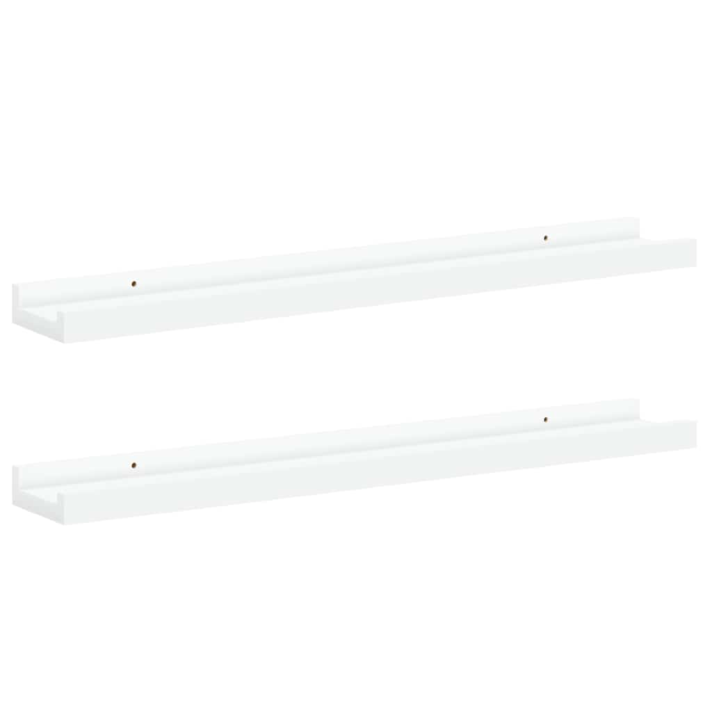 Fotoplanken 2 st 60x9x3 cm MDF wit is nu te koop bij PeponiXL, paradijselijk wonen!