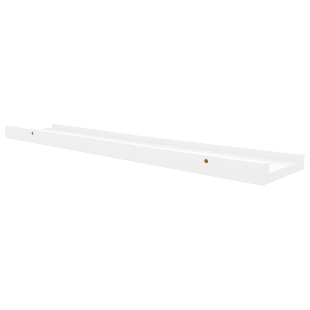 Fotoplanken 2 st 60x9x3 cm MDF wit is nu te koop bij PeponiXL, paradijselijk wonen!