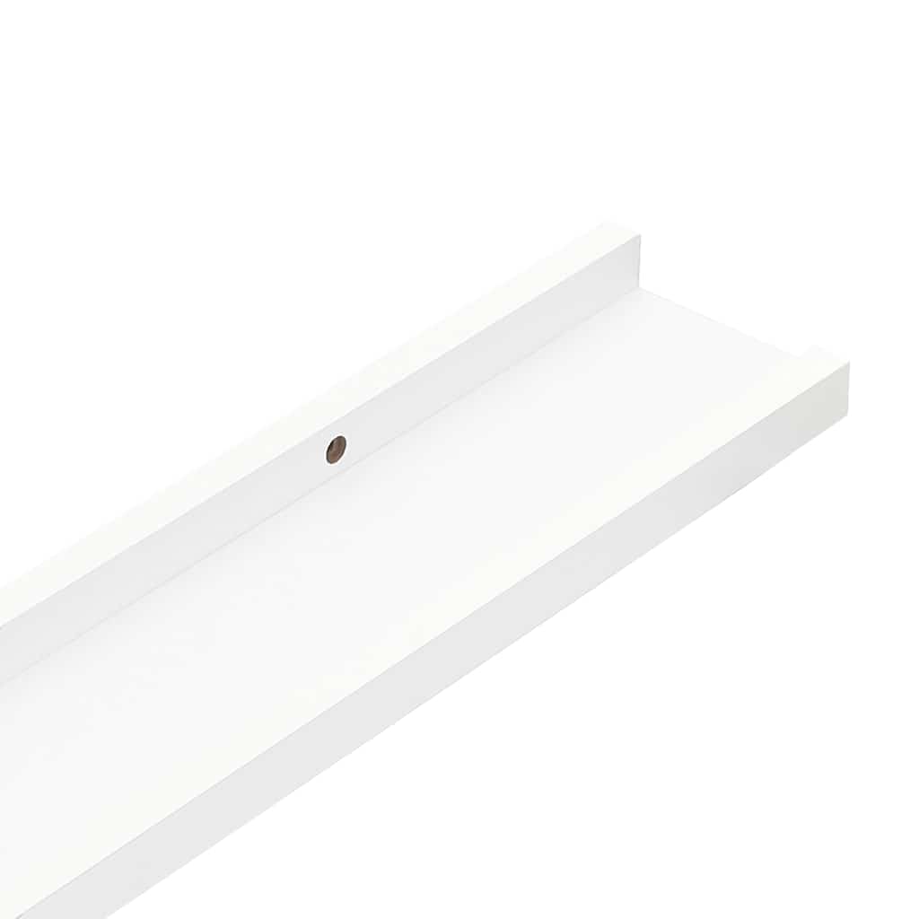Fotoplanken 2 st 80x9x3 cm MDF wit is nu te koop bij PeponiXL, paradijselijk wonen!