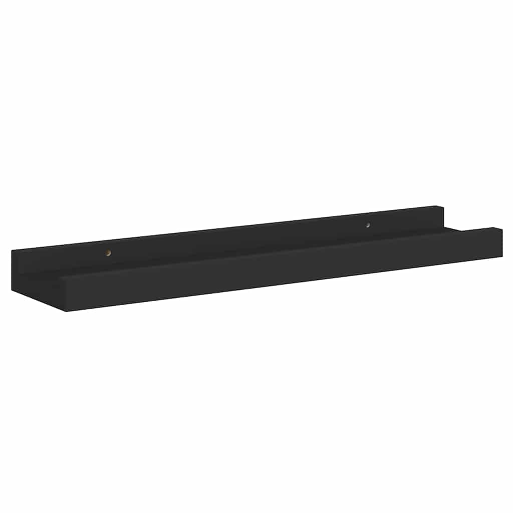 Fotoplanken 2 st 40x9x3 cm MDF zwart is nu te koop bij PeponiXL, paradijselijk wonen!