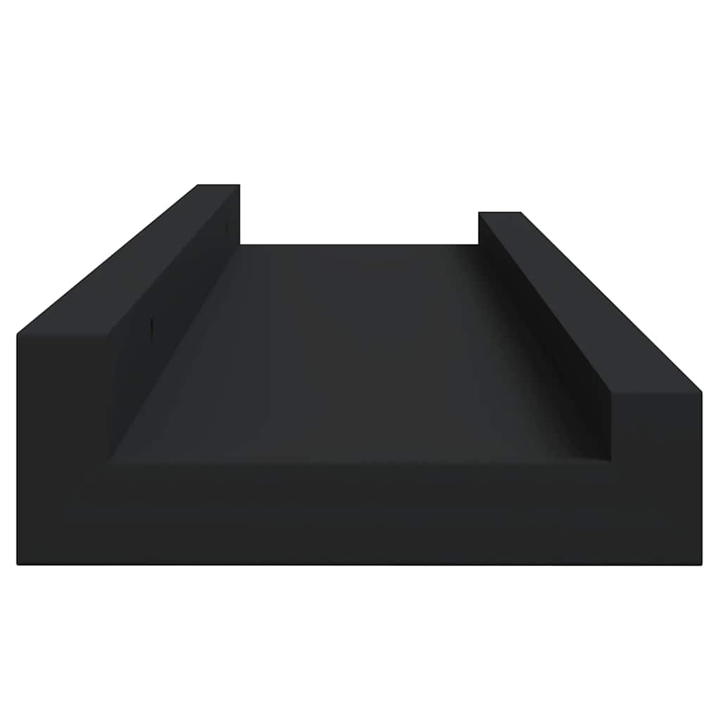 Fotoplanken 2 st 40x9x3 cm MDF zwart is nu te koop bij PeponiXL, paradijselijk wonen!