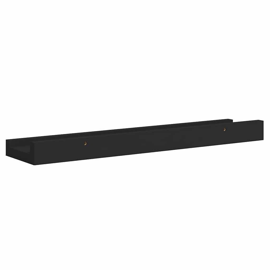 Fotoplanken 2 st 40x9x3 cm MDF zwart is nu te koop bij PeponiXL, paradijselijk wonen!
