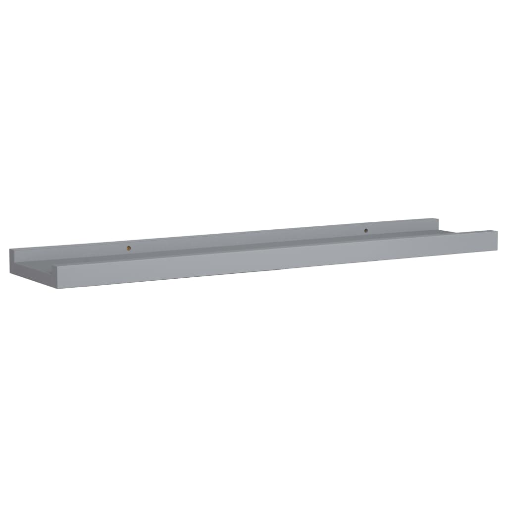 Fotoplanken 2 st 60x9x3 cm MDF grijs is nu te koop bij PeponiXL, paradijselijk wonen!
