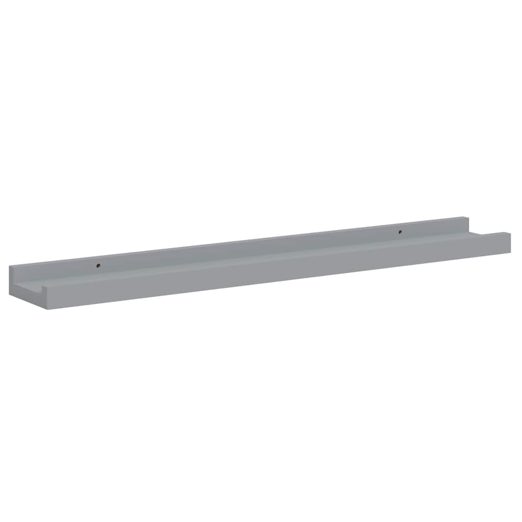Fotoplanken 2 st 60x9x3 cm MDF grijs is nu te koop bij PeponiXL, paradijselijk wonen!
