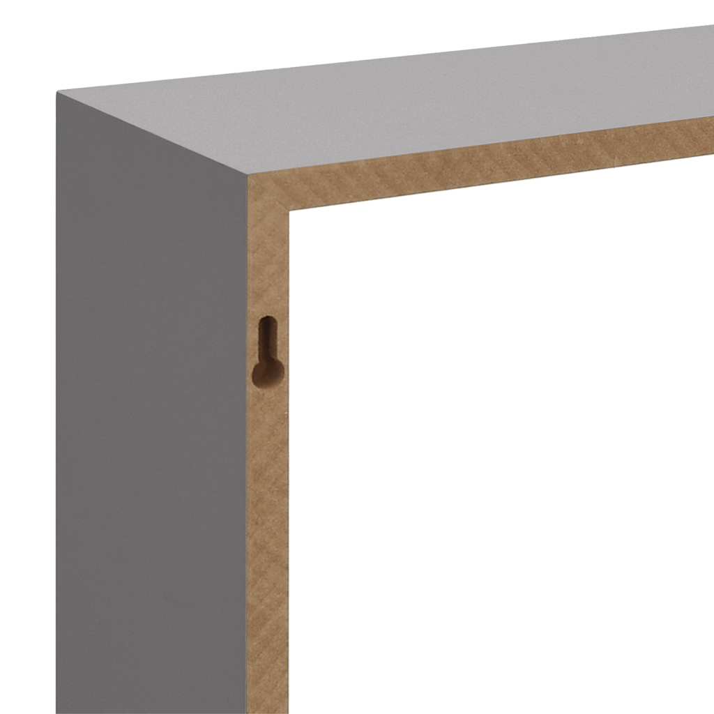 Wandschappen kubus 3 st MDF grijs is nu te koop bij PeponiXL, paradijselijk wonen!