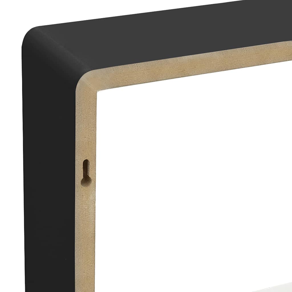 Wandschappen kubus 3 st MDF zwart is nu te koop bij PeponiXL, paradijselijk wonen!