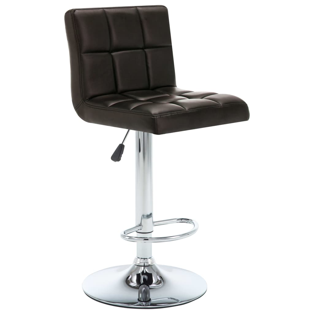 Barstoelen 2 st kunstleer bruin is nu te koop bij PeponiXL, paradijselijk wonen!