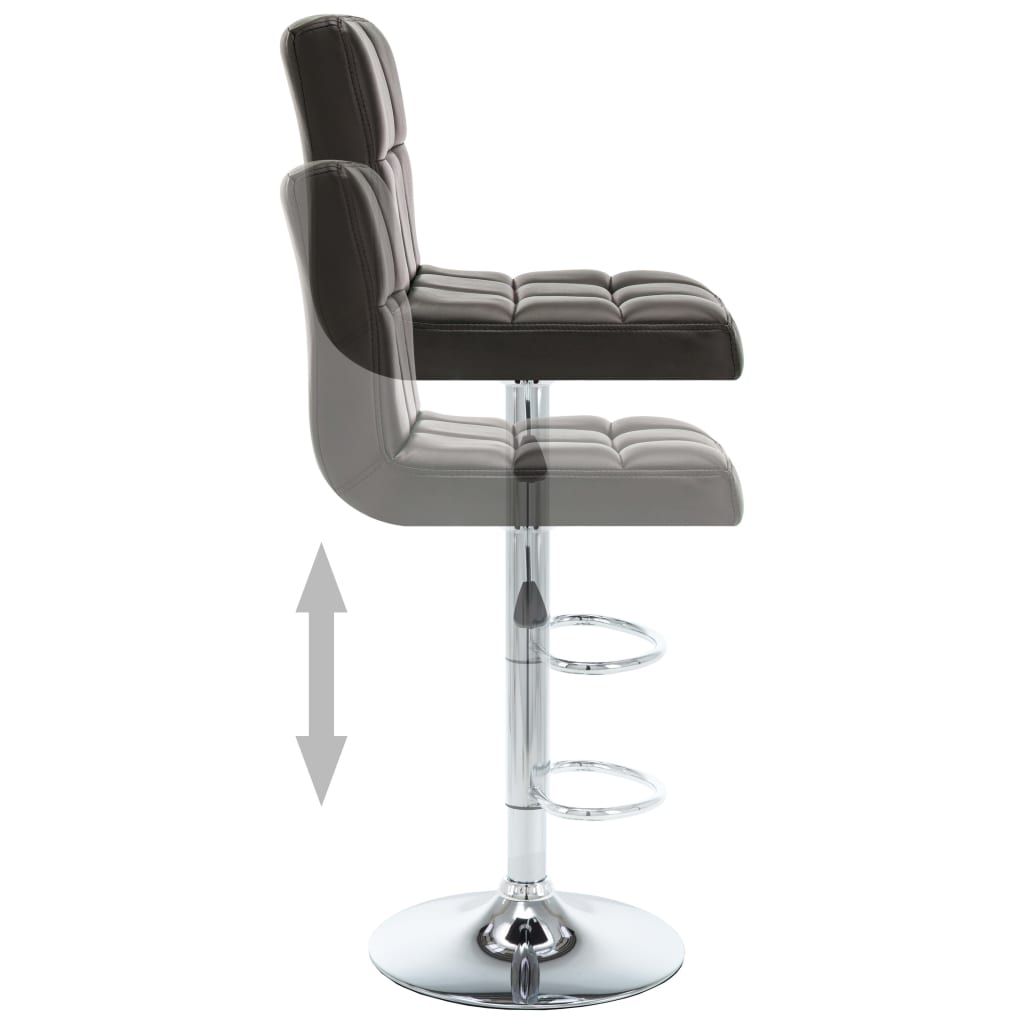 Barstoelen 2 st kunstleer bruin is nu te koop bij PeponiXL, paradijselijk wonen!