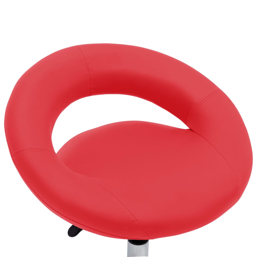 Werkstoel rollend kunstleer rood is nu te koop bij PeponiXL, paradijselijk wonen!