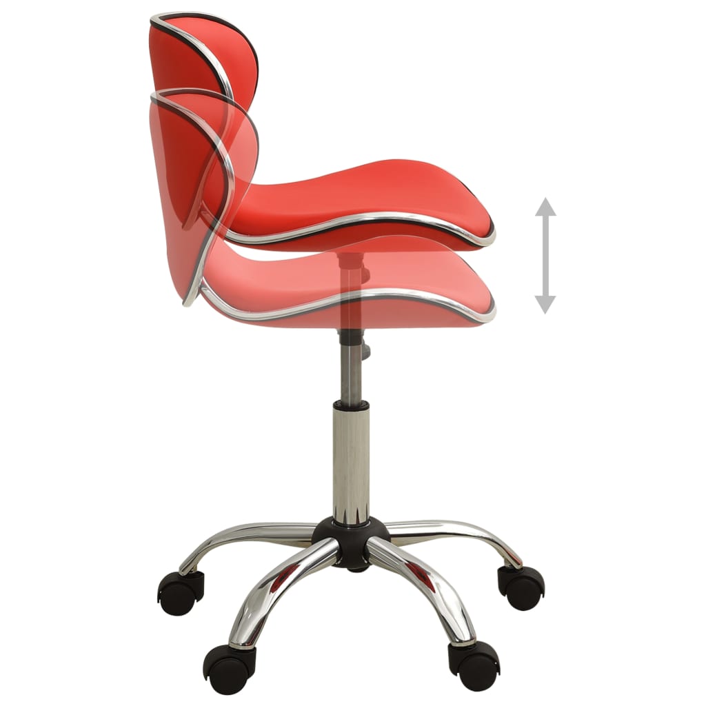 Salonkruk kunstleer rood is nu te koop bij PeponiXL, paradijselijk wonen!