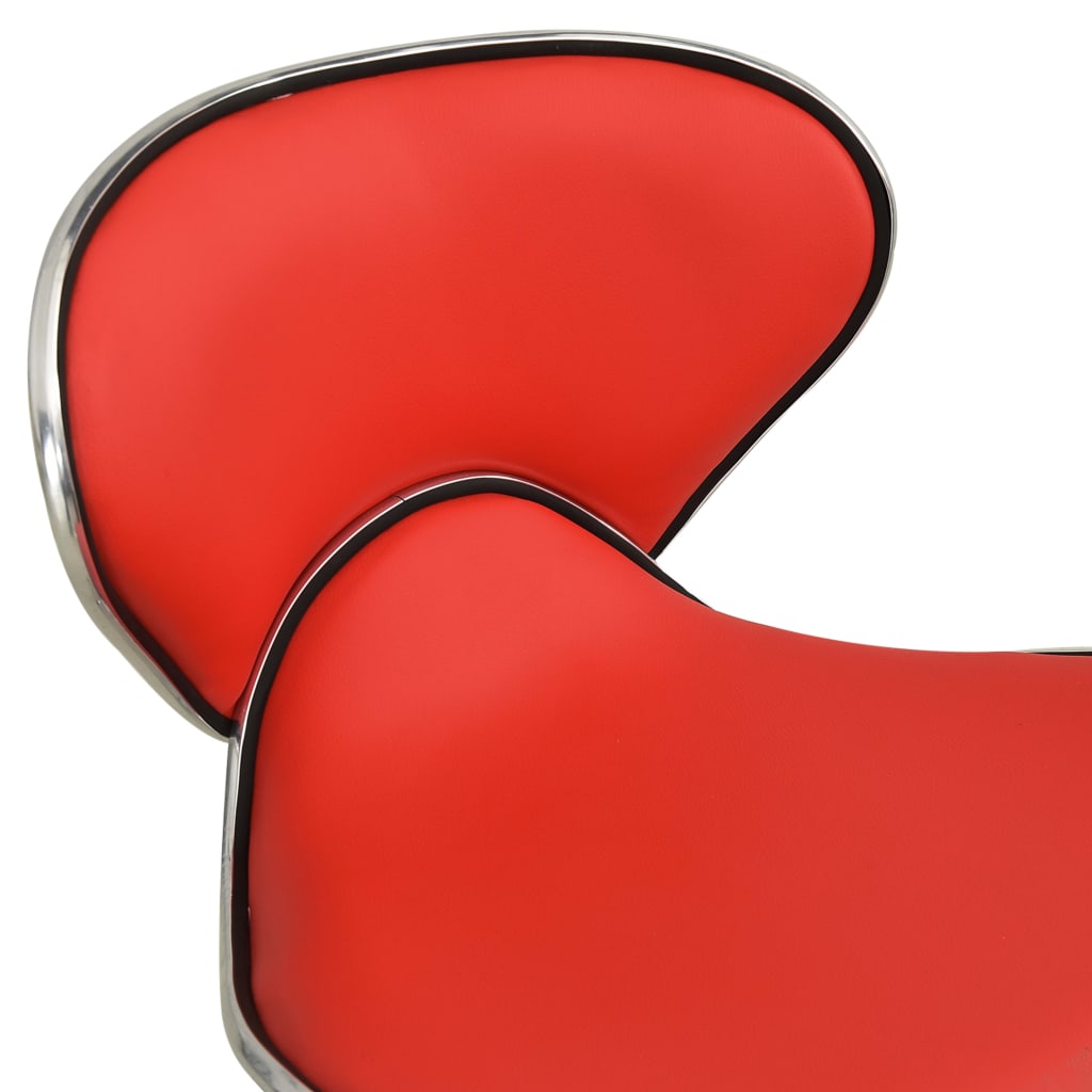 Salonkruk kunstleer rood is nu te koop bij PeponiXL, paradijselijk wonen!