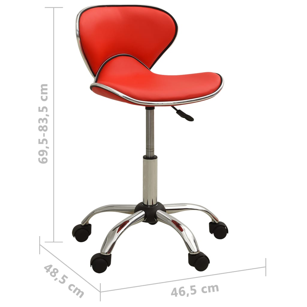 Salonkruk kunstleer rood is nu te koop bij PeponiXL, paradijselijk wonen!