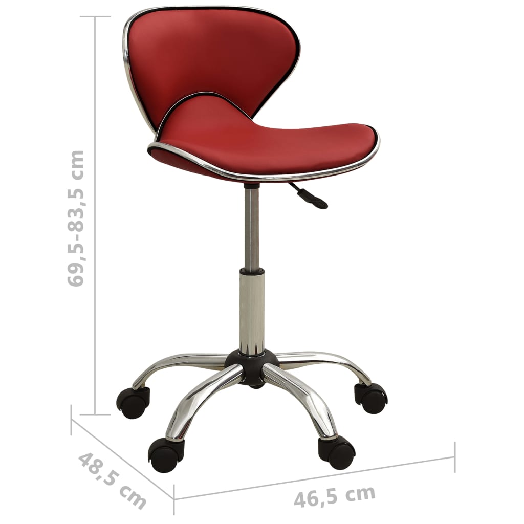 Salonkruk kunstleer wijnrood is nu te koop bij PeponiXL, paradijselijk wonen!