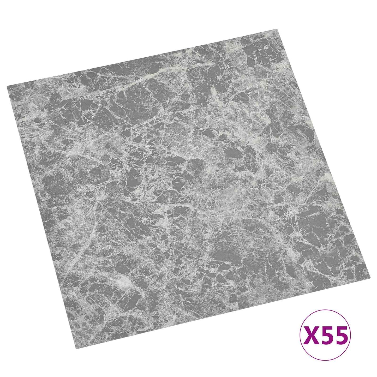 Vloerplanken 5,11 m² 55 pcs PVC Grijs is nu te koop bij PeponiXL, paradijselijk wonen!