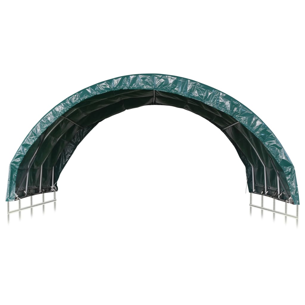 Veetent 3,7x3,7 m PVC groen is nu te koop bij PeponiXL, paradijselijk wonen!