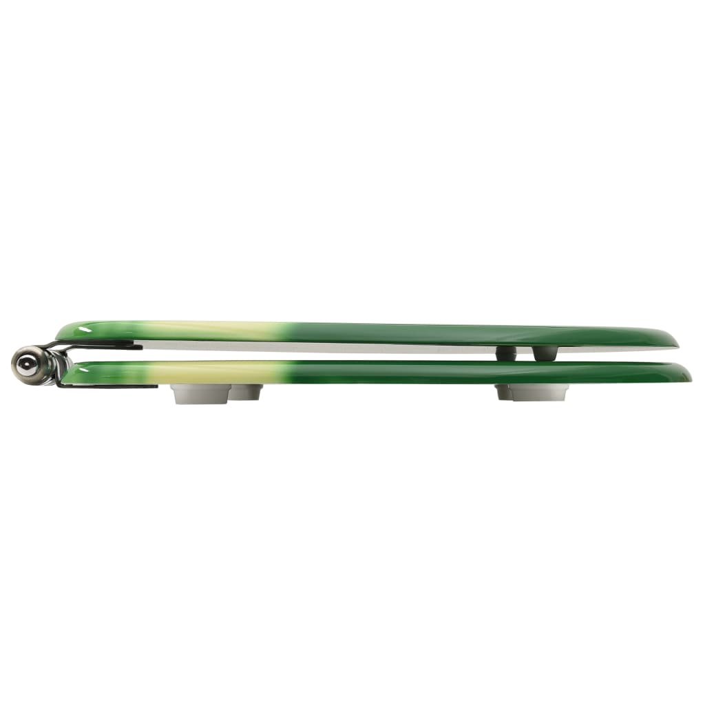 Toiletbrillen met soft-close deksel 2 st waterdruppel MDF groen is nu te koop bij PeponiXL, paradijselijk wonen!