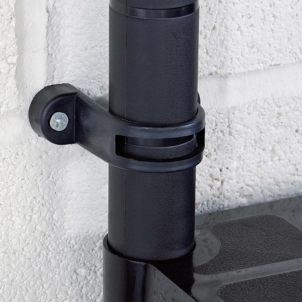 Opbergrek 4-laags 61x30,5x130 cm kunststof zwart is nu te koop bij PeponiXL, paradijselijk wonen!