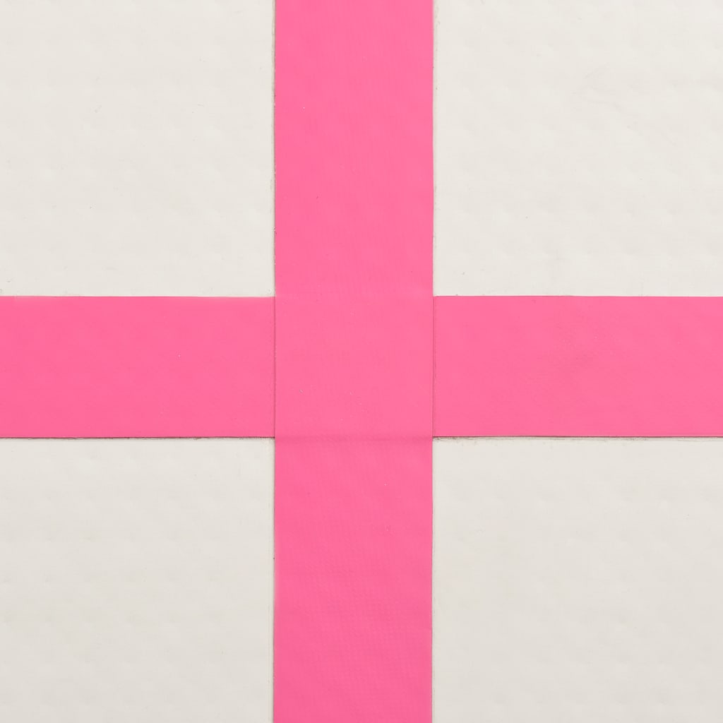 Gymnastiekmat met pomp opblaasbaar 500x100x15 cm PVC roze is nu te koop bij PeponiXL, paradijselijk wonen!