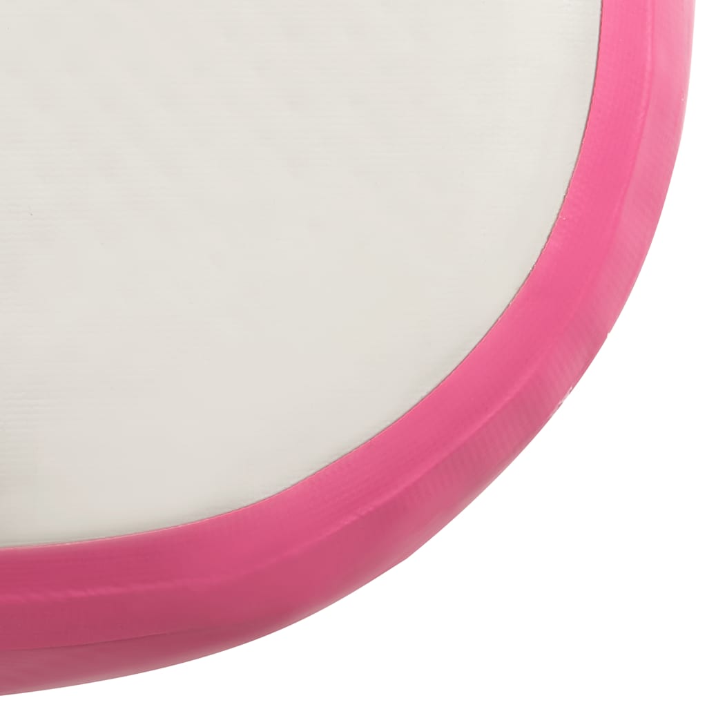 Gymnastiekmat met pomp opblaasbaar 800x100x15 cm PVC roze is nu te koop bij PeponiXL, paradijselijk wonen!