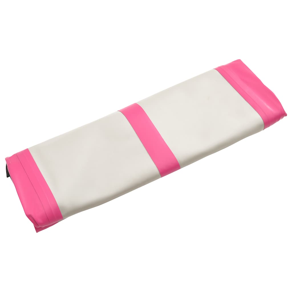 Gymnastiekmat met pomp opblaasbaar 300x100x20 cm PVC roze is nu te koop bij PeponiXL, paradijselijk wonen!