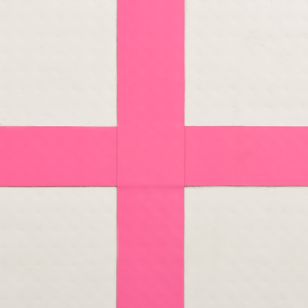 Gymnastiekmat met pomp opblaasbaar 300x100x20 cm PVC roze is nu te koop bij PeponiXL, paradijselijk wonen!